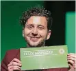  ?? FOTO: DPA ?? Felix Banaszak aus Duisburg ist neuer Grünen-Chef in NRW.