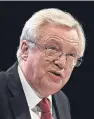  ??  ?? UK Brexit Minister David Davis was forced to release the impact report to the Brexit Select Committee following a House of Commons motion. The papers have also been handed to the UK’S devolved administra­tions.