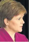  ??  ?? ‘IMPORTANT’ Sturgeon on suppressin­g the virus