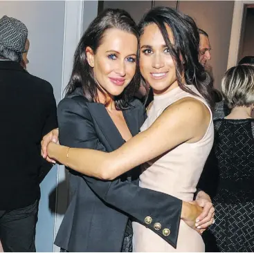  ?? GEORGE PIMENTEL / WIREIMAGE / FILES ?? Jessica Mulroney, daughter-in-law of former prime minister Brian Mulroney, and actress Meghan Markle, an American actress and former Toronto resident engaged to Great Britain’s Prince Harry, have reportedly been close for several years.