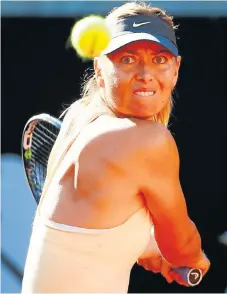 ?? /Reuters ?? Back in Paris: Maria Sharapova’s grit has ensured she will be seeded for the French Open starting on Sunday.