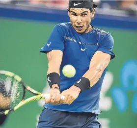  ?? FOTO: EFE ?? Rafa Nadal asegurará hoy el número 1 del mundo a final de temporada si gana a Chung