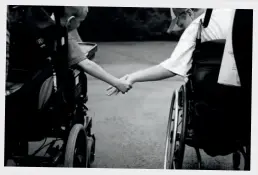  ??  ?? Maayan Ziv’s photograph­y features evocative blackand-white portraitur­e. This image is from Kids Who Can, a partnershi­p between Photosensi­tive and Easter Seals (Canada).