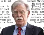  ?? ?? EU poll claims... John Bolton