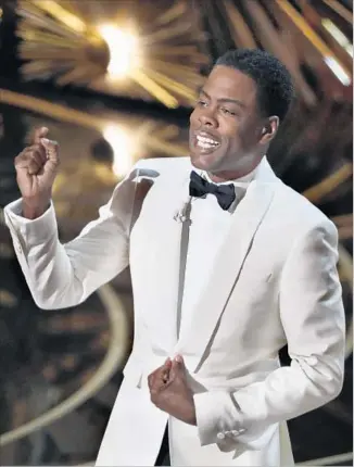  ?? Robert Gauthier Los Angeles Times ?? HOST CHRIS ROCK delivered a blistering opening monologue at this year’s Academy Awards.