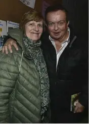  ?? ?? DECEMBER: Noreen Murphy, Rathcoole met up with her idol Marty Morrissey at the 50th anniversar­y celebratio­ns of Millstreet Community School.