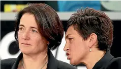  ??  ?? Silver Ferns coach Janine Southby, left, and assistant Yvette Mccausland-durie, right, will be keen observers at next week’s national trials.
