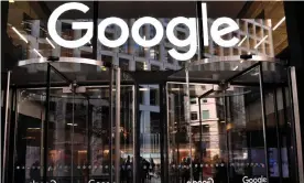  ??  ?? Google’s parent company, Alphabet, reported a sharp drop in profits over the past quarter on Monday. Photograph: Ben Stansall/AFP via Getty Images