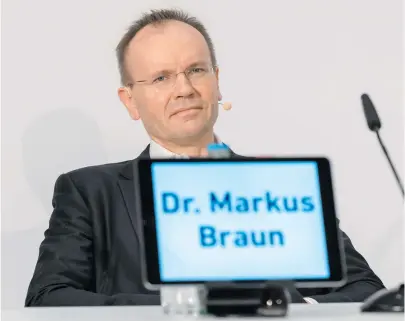  ?? [ Peter Kneffel/picturedes­k.com ] ?? Vom Leben auf der Überholspu­r ins Gefängnis: Ex-Wirecard-Chef Markus Braun.