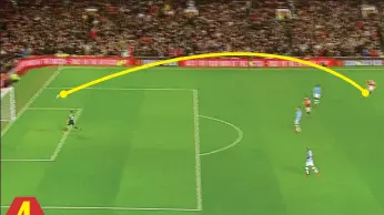  ?? SKY SPORTS ?? Out of reach: his crisp shot flies in to send Old Trafford wild