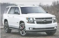  ??  ?? The Chevrolet Tahoe (shown) and Suburban are being offering in new RST (Rally Sport Truck) special editions.