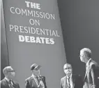  ?? PATRICK SEMANSKY/AP FILE ?? The Republican National Committee says it is considerin­g steps to eliminate its involvemen­t in presidenti­al debates sponsored by the Commission on Presidenti­al Debates.