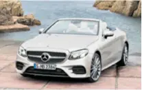  ??  ?? Mercedes E-klasa Cabrio Platneni krov spušta se za 20 s, prtljažnik prima 385 l, a nudi se i 4Matic pogon