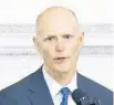  ?? OLIVIER DOULIERY/TNS ?? Florida Gov. Rick Scott