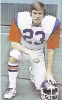  ?? PHOTO COURTESY OF THE MONTREAL ALOUETTES ?? Former Alouettes star Tony Proudfoot died in 2010 at age 61 after battling ALS, or Lou Gehrig’s disease.