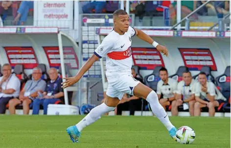  ?? ?? Ligue 1 plans to use star players such as
Kylian Mbappé in marketing efforts to build fandom in the U.S.