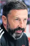  ??  ?? CONFIDENT Derek McInnes