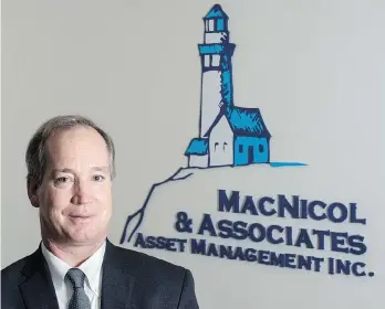  ?? PETER J. THOMPSON ?? David MacNicol, president of Toronto-based MacNicol & Associates Asset Management, and his team have a valueorien­ted investment philosophy, tending to focus on stocks that may have been left behind. Private real estate makes up the largest portion of...