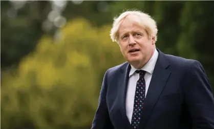  ?? Photograph: James Glossop/The Times/PA ?? Boris Johnson in Scotland on Wednesday, August 4. ‘On the eve of the trip, the first minister invited the prime minister to Bute House, knowing his itinerary was fixed.’