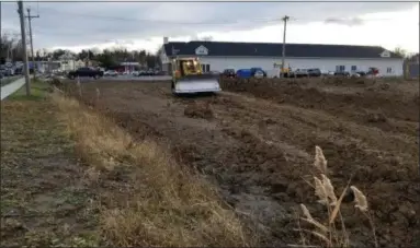  ?? PHOTO PROVIDED ?? Work is taking place at 24-30North Greenbush Rd. in North Greenbush, the site of future commercial developmen­t.