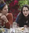  ??  ?? Chelsea Peretti and Kat Dennings in “Friendsgiv­ing”