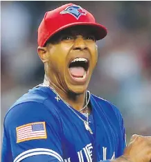  ?? MIKE STOBE/GETTY IMAGES ?? Blue Jays pitcher Marcus Stroman showed his durability with his second straight 200-inning season, but also showed his volatility on and off the field at times.