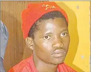  ?? (Courtesy pic) ?? CPS member Mvuselelo Mkhabela (21).