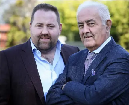  ??  ?? Father and son Tom and Patrick Doyle live together in Wexford. Photo: David Conachy