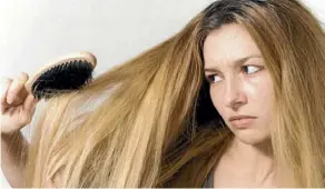  ??  ?? There are a number of reasons why your hair may be thinning, including iron and vitamin D deficiency.