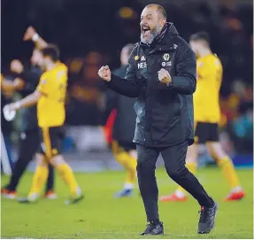  ??  ?? Nuno Espírito Santo ainda não pensa no jogo da Taça de Inglaterra