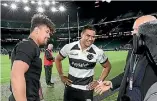  ?? PHOTO: PHOTOSPORT ?? Brothers Ardie, left, and Julian Savea were on opposite sides at Twickenham.