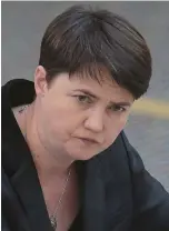  ??  ?? Testing question: Ruth Davidson