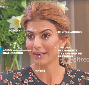  ??  ?? RENOVADA. Awada y un rostro refrescado para ver a Mirtha.