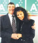  ?? Picture / File ?? Jim Anderton and Sandra Lee in November 1994.