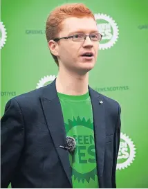  ?? ?? Campaign
Green MSP Ross Greer