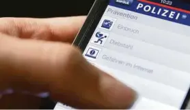  ??  ?? Polizei-App: Handys können relativ rasch geortet werden