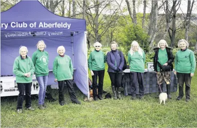  ??  ?? Restarted Breadalban­e RDA has begun rides in Pitlochry again but volunteers are needed to join the regular team pictured here