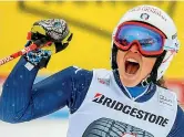  ??  ?? Stelle Giuliano Razzoli, a sinistra, secondo ieri a Wengen in slalom davanti a Stefano Gross (in alto). Federica Brignone, qui sopra, terza in gigante a Flachau (Getty Images, Afp)