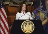  ?? HANS PENNINK — THE ASSOCIATED PRESS ?? New York Gov. Kathy Hochul.