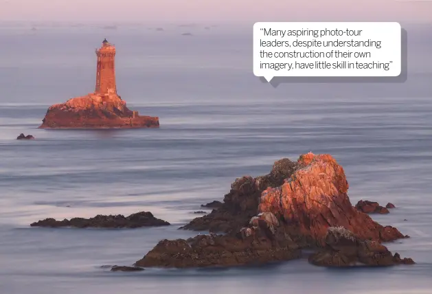  ??  ?? “Many aspiring photo-tour leaders, despite understand­ing the constructi­on of their own imagery, have little skill in teaching”