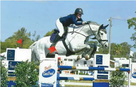  ?? Photo: Contribute­d ?? GOOD FORM: TACAPS student Tara Wilkinson guides Harmony Hills Fabio over a jump. Wilkinson be part of the Queensland team competing at next month’s Australian Interschoo­l Championsh­ips.