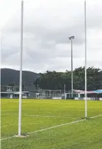  ?? ?? Pre-season games will not go ahead at Crathern Park after rain in Cairns. Picture: Brendan Radke