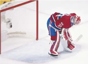  ??  ?? Personne ne sait avec certitude quand Carey Price sera en mesure d’effectuer un retour au jeu. - Archives