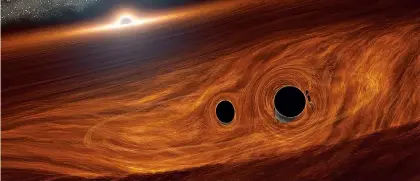  ?? ?? Above:
Black holes are dark, but a new observatio­n could shed some light