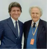  ??  ?? Il rettore della Bocconi Gianmario Verona e Carlo Mazzi