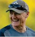  ??  ?? Mixing it up: Joe Schmidt