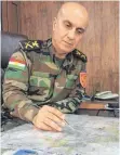  ??  ?? „Alle haben uns den Rücken zugewandt“: Peschmerga-General Ahmad Koye.
