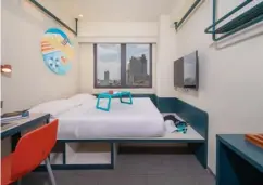  ?? ?? The ‘One of a Kind’ bedroom features a cozy studio with a convenient charging ledge beside the bed*