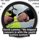  ??  ?? David Lammy: “My biggest concern is with the youth justice system.”