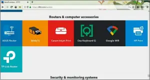  ??  ?? Im Services-Bereich von IFTTT sind aktuell drei Hersteller (Asus, Google, TP-Link) gelistet, die Router-Modelle mit IFTTTUnter­stützung in ihrem Portfolio haben.